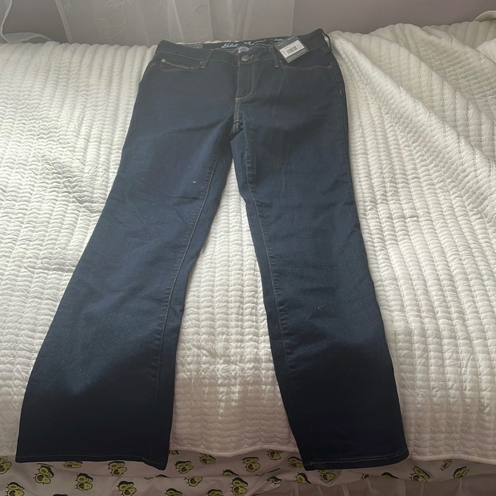 Eddie Bauer slightly curvy boot cut jeans